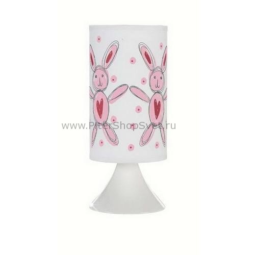 Настольная лампа для детской с розовыми зайцами 102403 Vaggeryd MarkSlojd