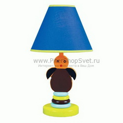 Детская настольная лампа с синим абажуром 365032901 улыбка