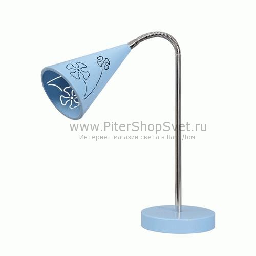 Детская настольная лампа голубого цвета 365033201 улыбка производитель MW-Light